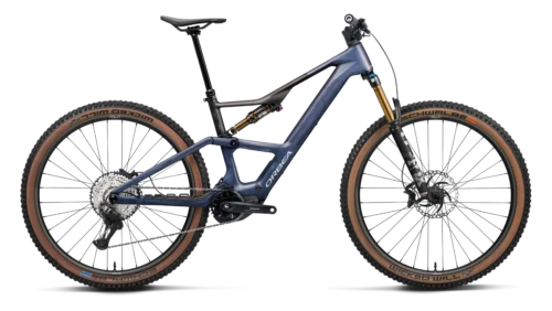 Rise-SL-M10-Tanzanite-Carbon-View-Carbon-Raw-Matt Orbea Rise SL M10 Carbon Lightweight Electric Mountain Bike Shimano XT Di2 2026 - Tanzanite Carbon View / Carbon Raw Matt
