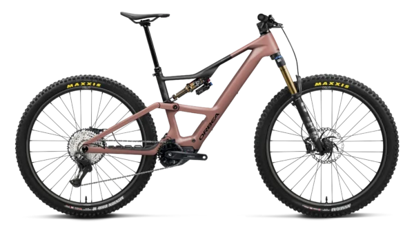 Orbea Rise LT M10 Carbon Electric Mountain Bike Shimano XT Di2 160mm 2026 - Desert Rose / Carbon Raw Matt