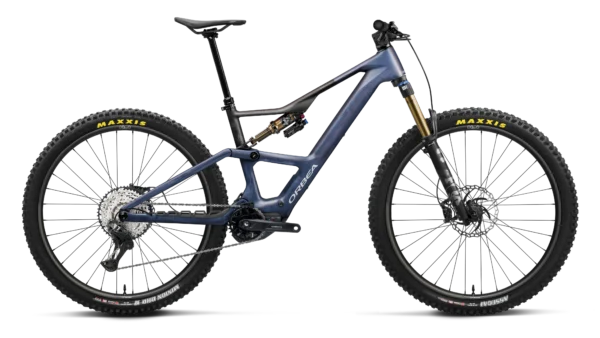Orbea Rise LT M10 Carbon Electric Mountain Bike Shimano XT Di2 160mm 2026 - Tanzanite Carbon View / Carbon Raw Matt